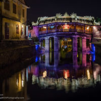 Ancient Japanese bridge at night - PlayingWithPhotography